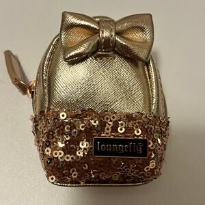 Disney Parks Nuimos Mini Rose Gold Sequin Loungefly Backpack Doll Accessory